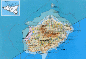 Cartina di Ustica